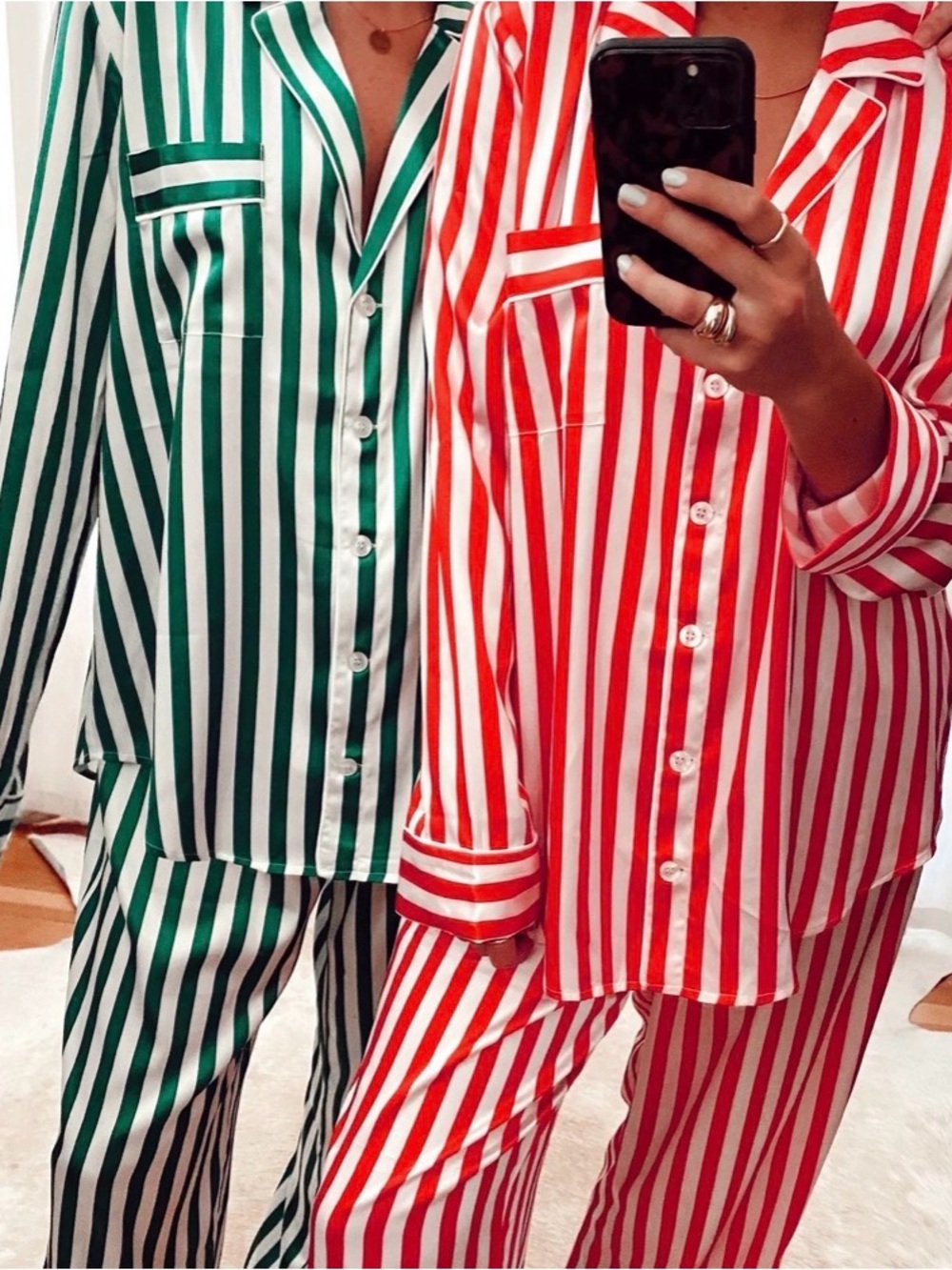 Show Me Your Mumu two piece pj set striped peppermint